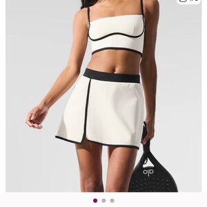 ALO Yoga Streamlined bra and skirt set